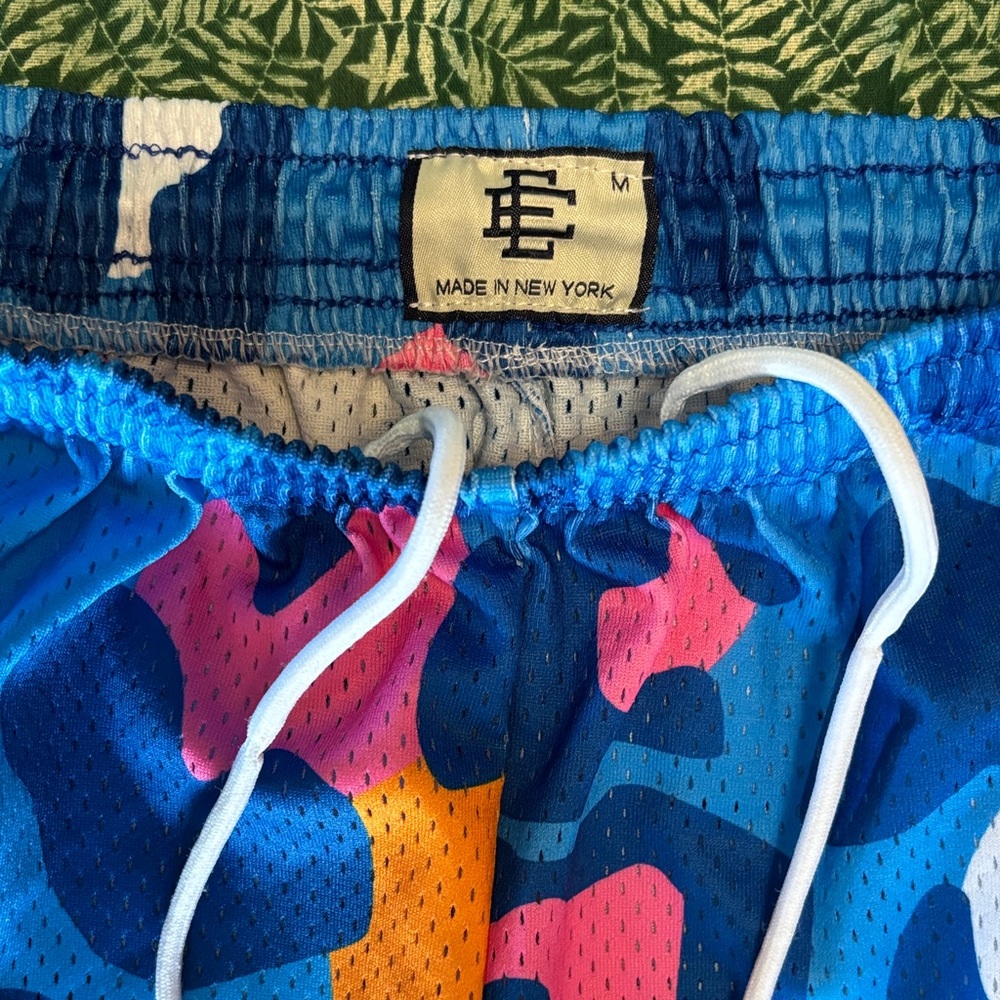 Eric Emanuel Vibrant Blue Camouflage Athletic Shorts